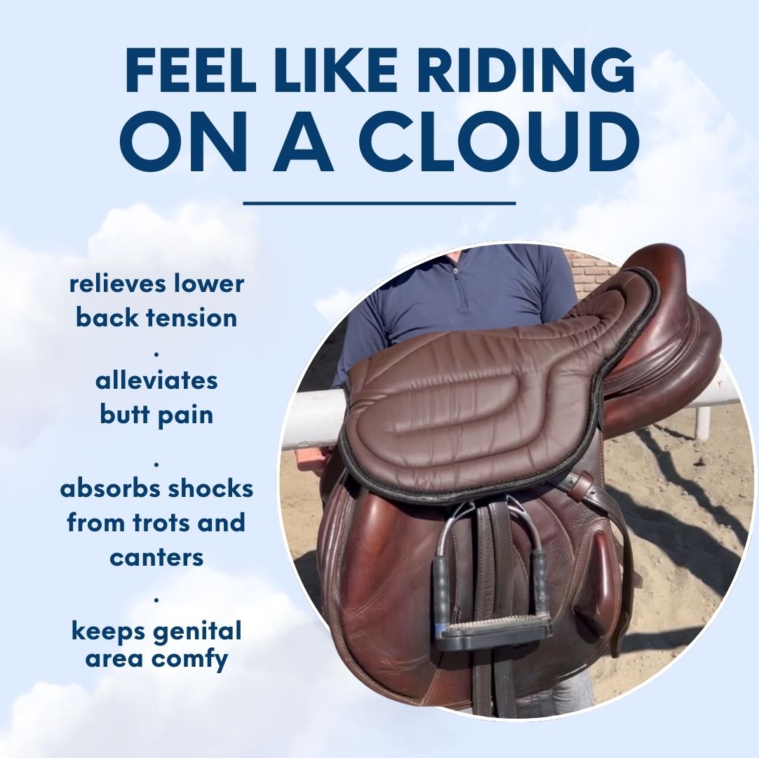 Soft Equestrian Seat Pad (Extra Comfort)