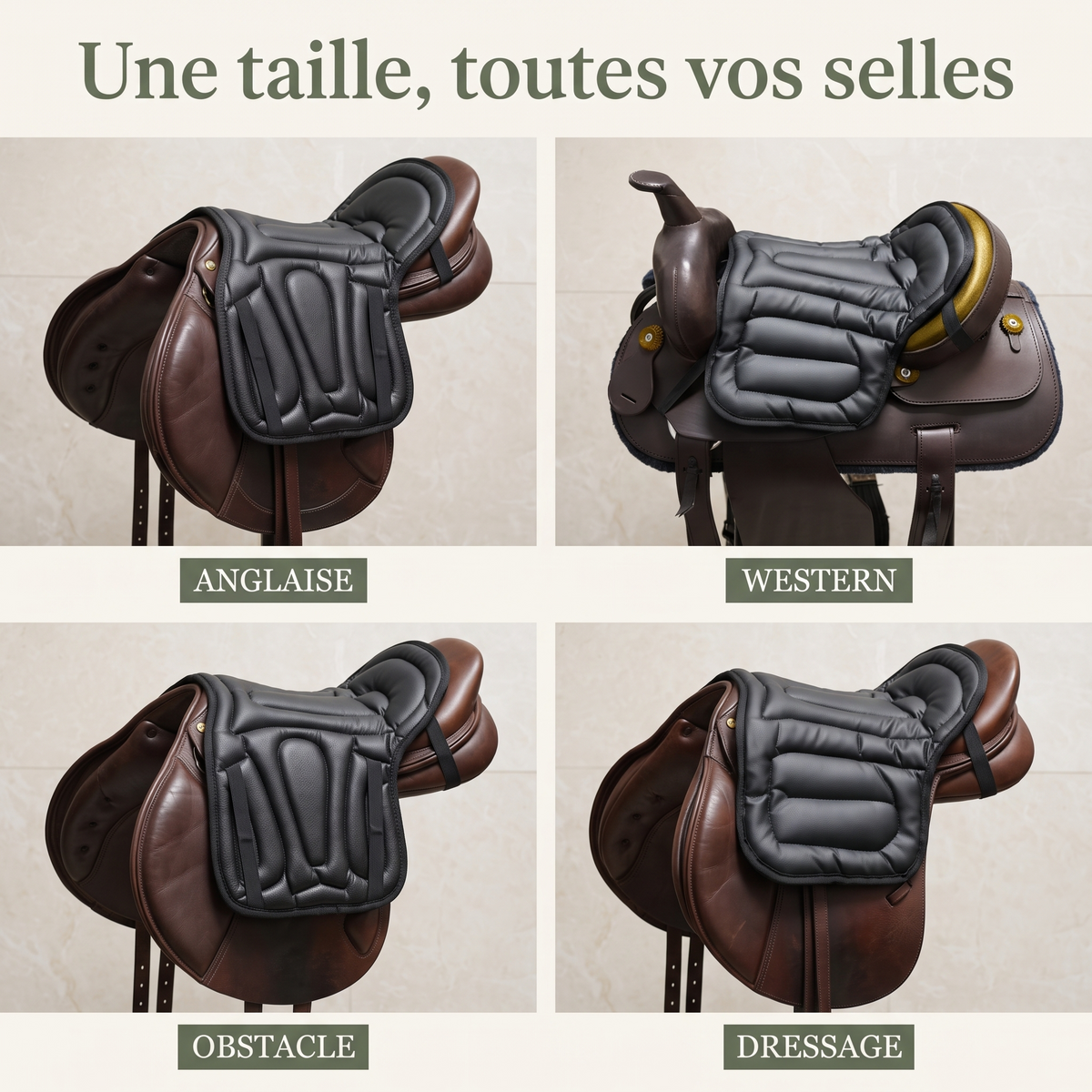 Assise Confort — Coussin de selle rembourré