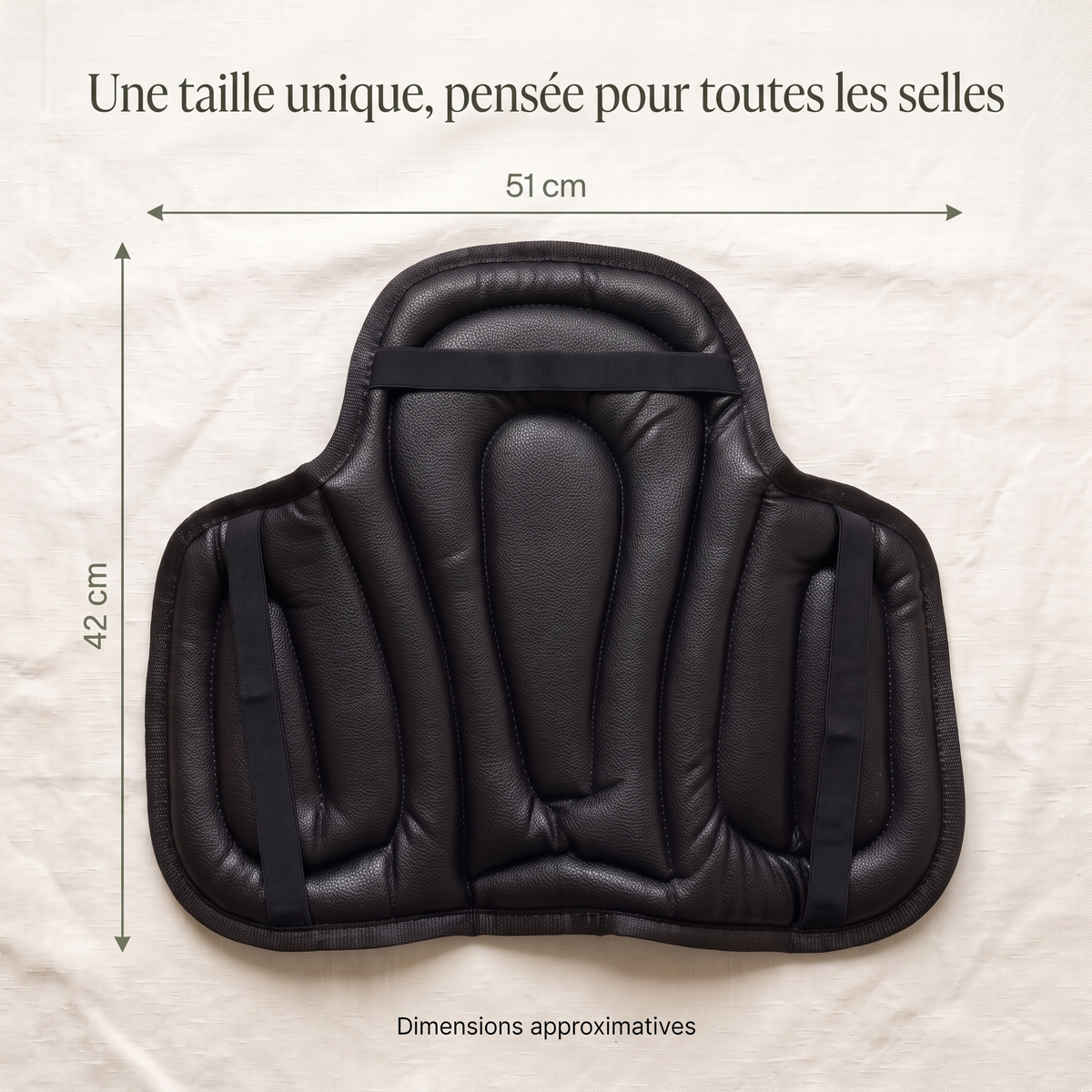Assise Confort — Coussin de selle rembourré