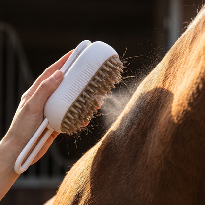 Velours — Brosse brumisatrice de pansage